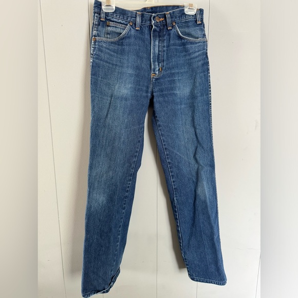 Wrangler Classic Vintage Boot Cut /Straight Leg High Rise Jeans Size 32x34” - Picture 2 of 4